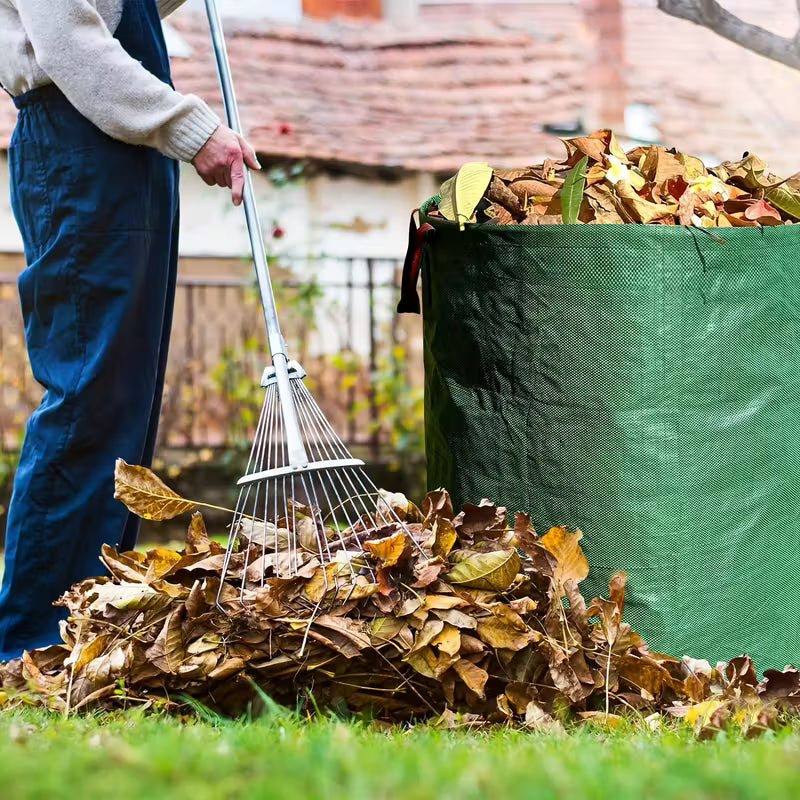 Sacs à déchets de jardin robustes avec poignées, sacs de jardin extérieurs réutilisables, sacs pliables pour feuilles, débris et collecte des déchets