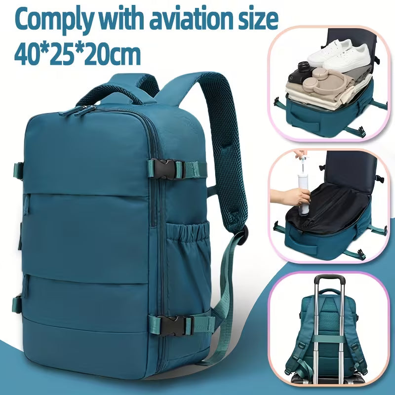 Sac à dos de voyage à compression sous vide avec pompe à vide, ensemble combiné.
