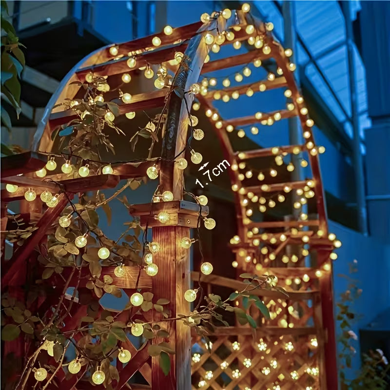 Lumière décorative sphérique d'extérieur, 1 pièce, 16,33 pi/22,9 pi/39,3 pi/45 pi