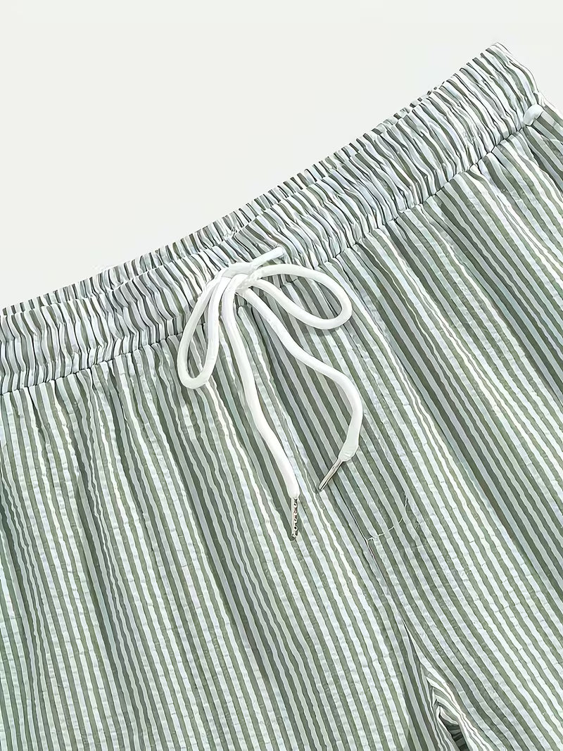 Shorts à rayures décontractés pour homme (2 pièces)
