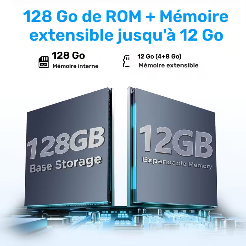 Tablette CR 10.1" Android 16 2-en-1 GMS Tab, GPS, Google, Tablette PC avec Étui de Protection