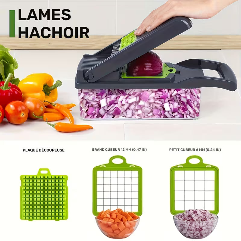 Coupe-légumes multifonctionnel 16 en 1