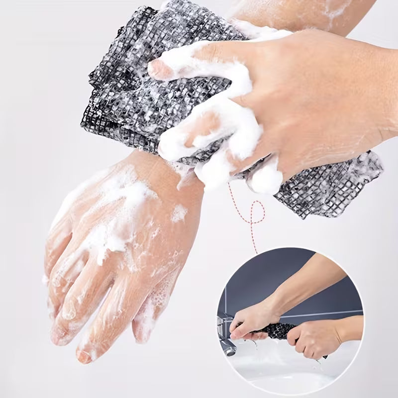 Serviette de bain exfoliante de style japonais, brosse de bain, gant de récurage pour le dos, éponge gommée exfoliante, serviette de soin quotidien pour hommes et femmes, accessoires de salle de bain