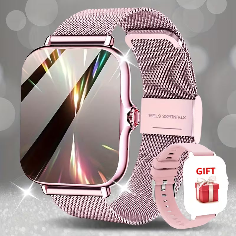 Montre pour femme avec écran tactile de 1,84 pouces et bracelet classique