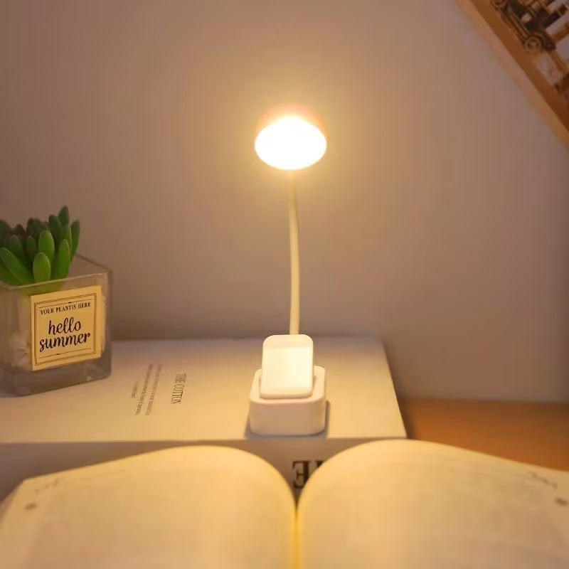Lampe de lecture LED blanche à clip avec trois températures de couleur