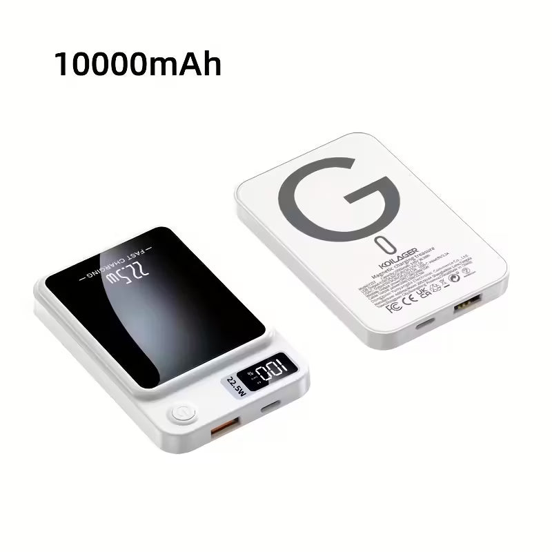 Nouvelle batterie externe magnétique sans fil ultra puissante portable de 10000 mAh avec charge rapide 22.5W/PD20