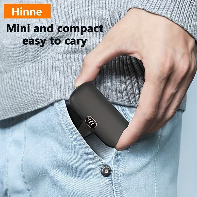 Hinne Mini Chargeur Portable 5000mAh, Batterie Externe Ultra-Compacte pour Voyage, Power Bank de Poche d'Urgence, Batterie de Secours USB pour Mobile, Cadeau