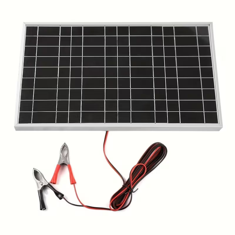 WEIHAOXI 1pc Kit de Panneau Solaire pour VR, Contrôleur 60A en Option, Interface de Sortie 12V DC, pour Alimentation Portable, Camping, Randonnée, Camping-cars, Bateaux, Téléphones Mobiles, Lampadaires, Etc.