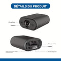 ("Paquet de 2) Caméra de surveillance Wifi sans fil intelligente, Wi-Fi 2.4G