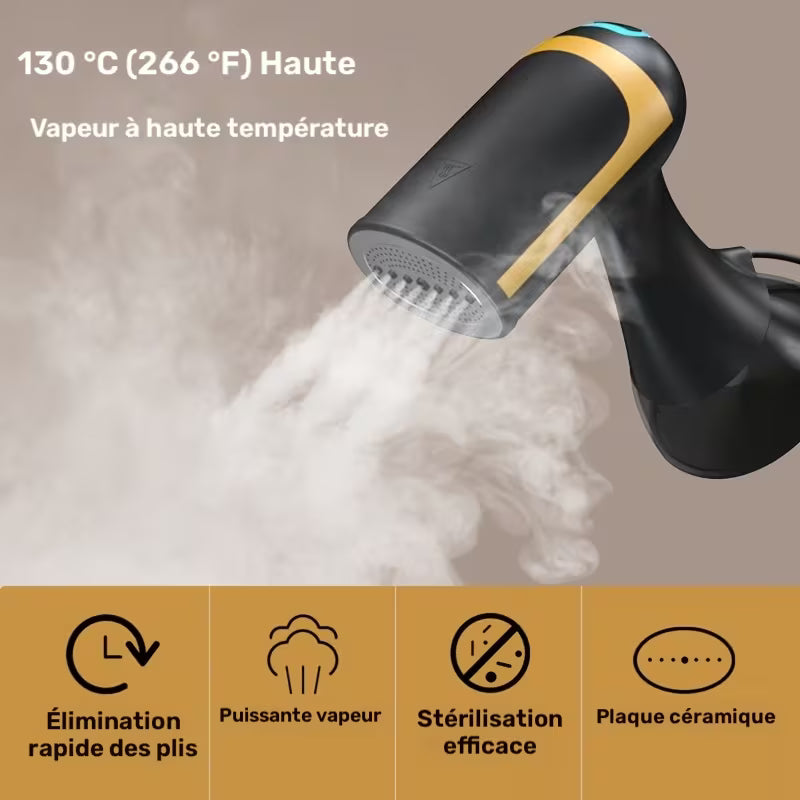 Defroisseur vapeur 1500W avec Réservoir d'eau amovible de 300 ml