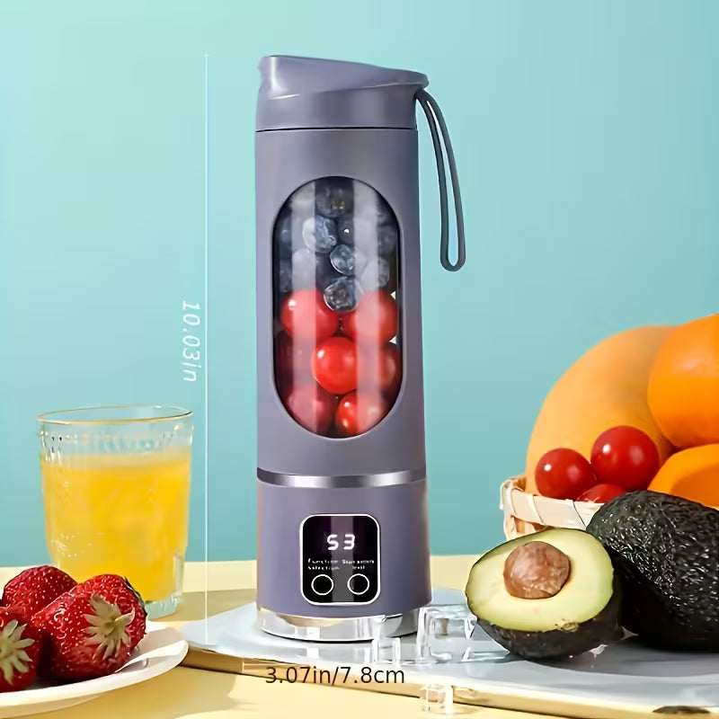 Mixeur et extracteur de jus portable rechargeable par USB - Facile à nettoyer - Capacité de 300 ml à 500 ml (10,14 oz à 16,91 oz)
