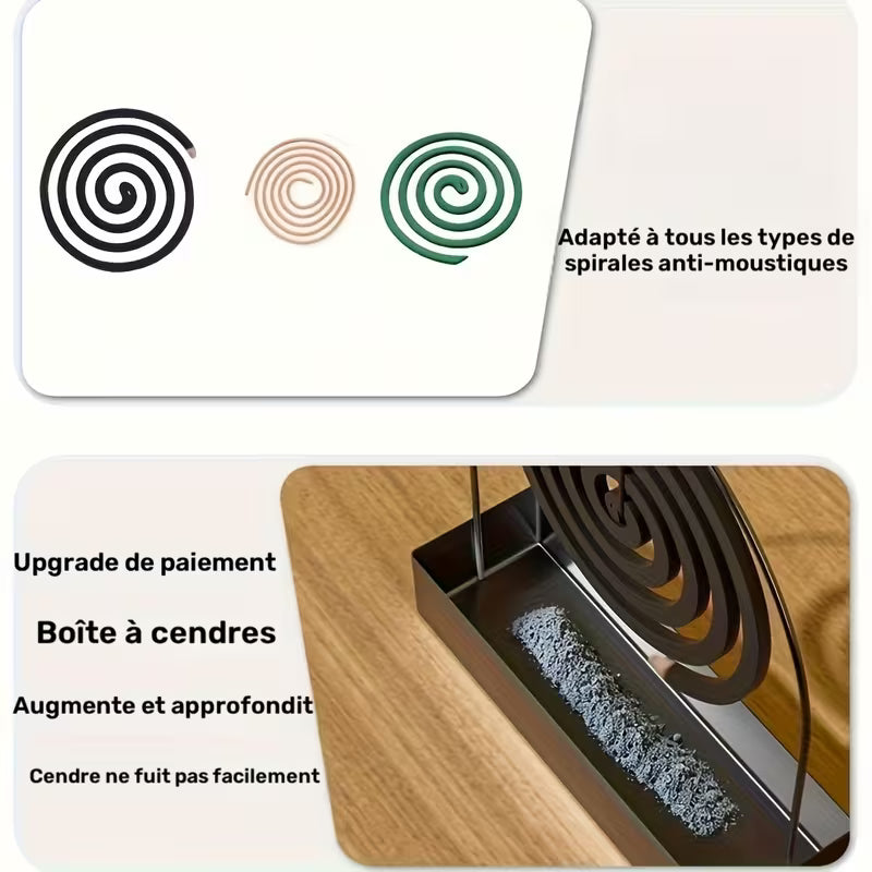 1 Porte-Bougies -Moustiques, Porte-Bois de Santal, Matériau Métallique, Adapté pour Suspendre des Bougies -Moustiques ou du Bois de Santal, Idéal pour Décorer le Salon/Chambre et le Camping en Plein Air