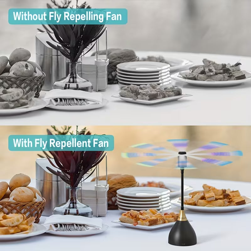 Ensemble de Ventilateurs Anti-Mouches pour Tables