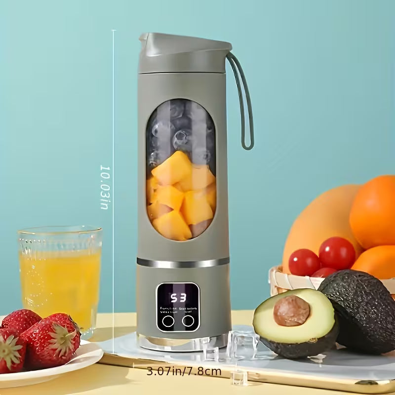 Mixeur et extracteur de jus portable rechargeable par USB - Facile à nettoyer - Capacité de 300 ml à 500 ml (10,14 oz à 16,91 oz)