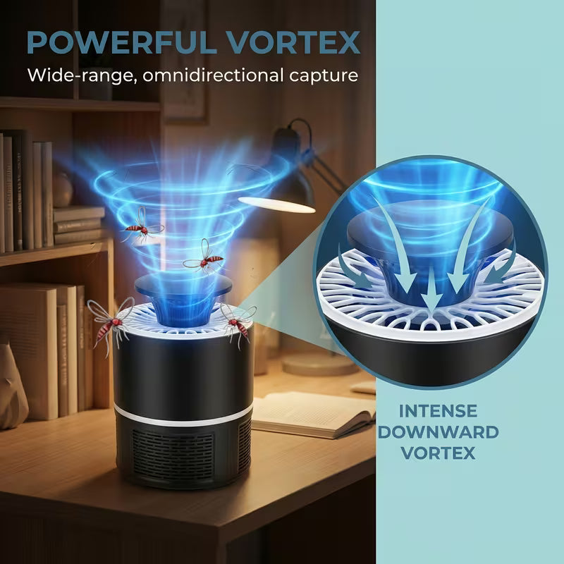 1 Lampe anti-moustique, Répulsif anti-moustique automatique silencieux, Lampe anti-moustique photocatalytique d'intérieur pour la maison, Absorbeur de moustiques et lampe anti-moustique, Convient pour la cour, Modèles à brancher directement Mosquito Li