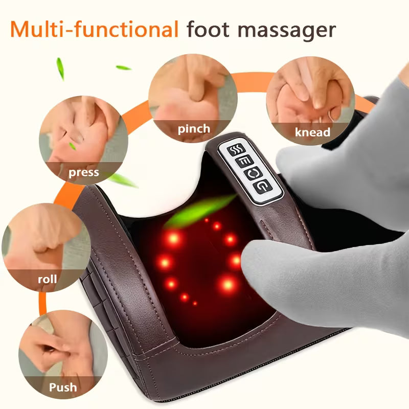 Masseur électrique pour les pieds marron