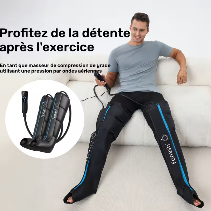 Prises EU 2 Pics Masseur Professionnel Soin Personnel Ajouts Masseurs Équipement de Massage Professionnel, Système de Masseur Complet avec Technologie de Compression Dynamique, Pétrissage et Pressage Profond, Cadeau de Noël pour Papa Maman et Amoureux