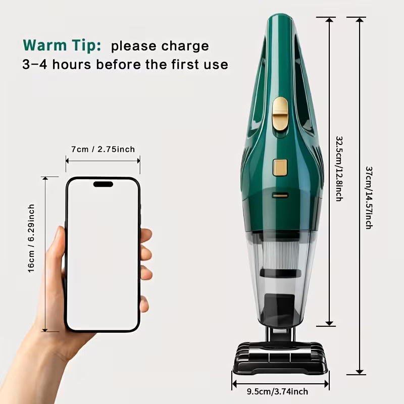 Aspirateur à main sans fil puissant | Super forte puissance d'aspiration