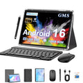 Tablette CR 10.1" Android 16 2-en-1 GMS Tab, GPS, Google, Tablette PC avec Étui de Protection