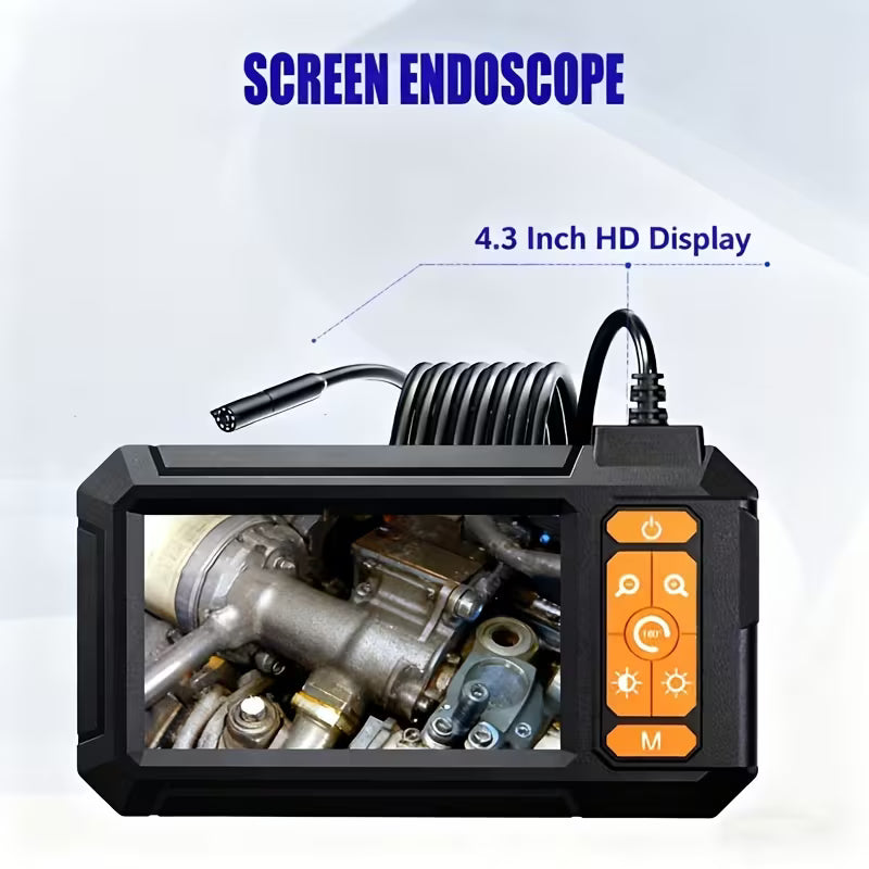 Endoscope industriel haute définition 1080p P410 | Équipé d'une caméra illuminée IP67, inspection de tuyaux, réparation automobile, cadeau pour homme | Lithium