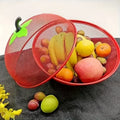 2 pièces/set Panier à Fruits en Métal Robust avec Couvercle en Maille - Design -Rouille