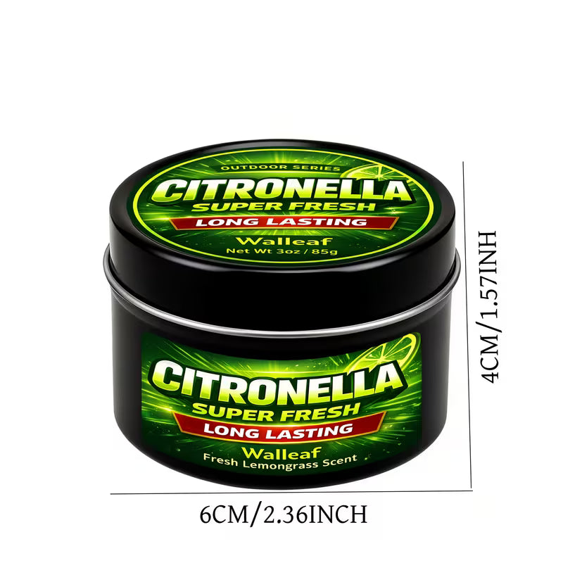 1/4/6 pièces Bougie Parfumée Citronnelle (Citronnelle de Sauge) d'Extérieur