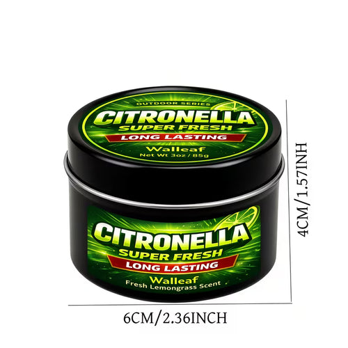 1/4/6 pièces Bougie Parfumée Citronnelle (Citronnelle de Sauge) d'Extérieur