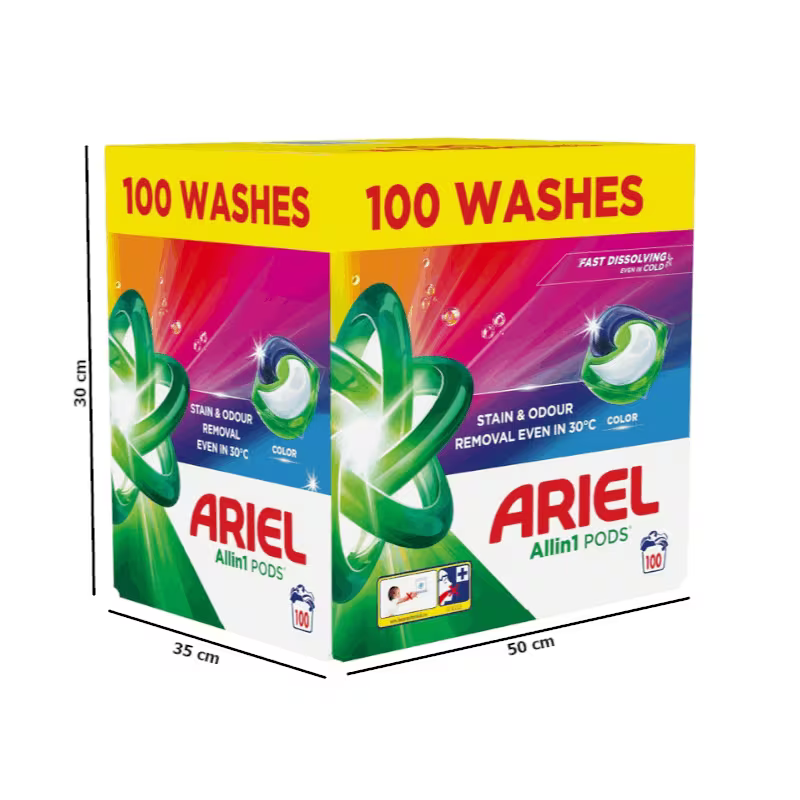 ARIEL Capsules de lessive tout-en-un 100 lavages