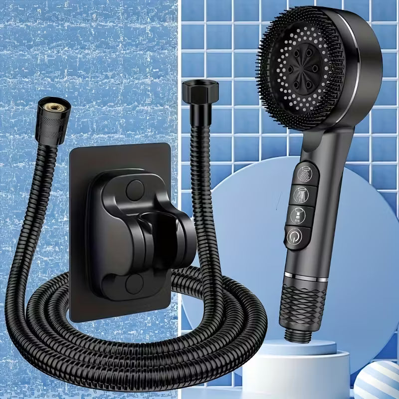 Pommeau de douche haute pression professionnel à 3 modes de pulvérisation avec tuyau de 1,5 m