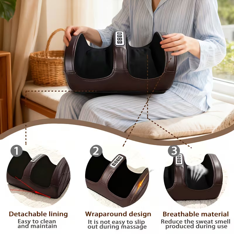 Masseur électrique pour les pieds marron