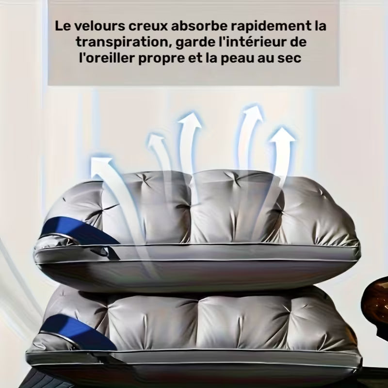 Oreiller de luxe qualité hôtel 5 étoiles - Soutien cervical pour un sommeil profond