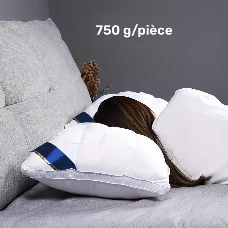 Oreiller de luxe qualité hôtel 5 étoiles - Soutien cervical pour un sommeil profond