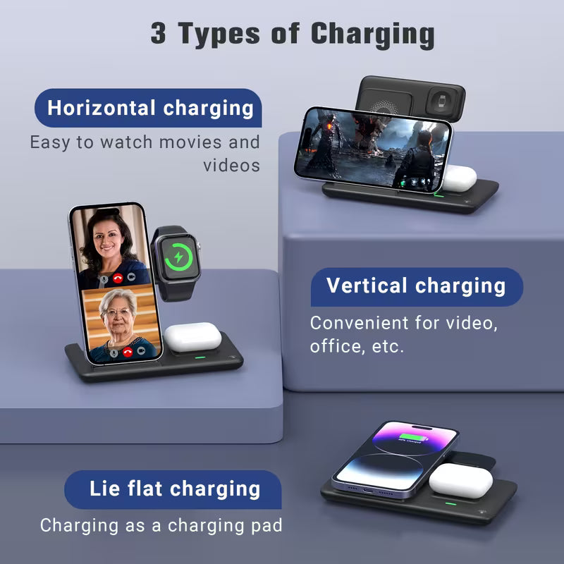 Station de charge rapide 3 en 1