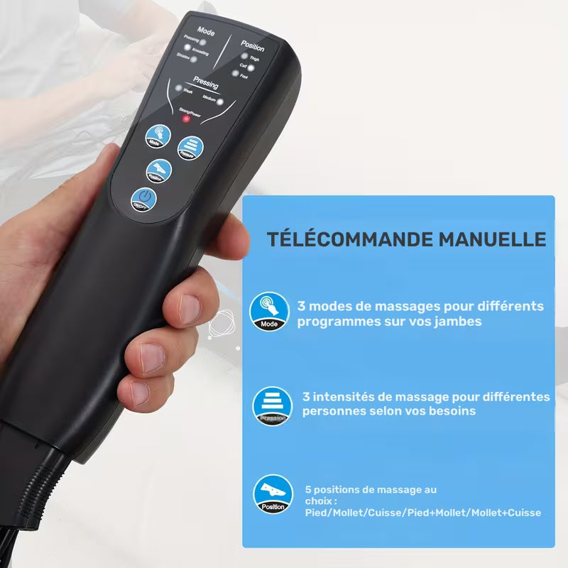 Prises EU 2 Pics Masseur Professionnel Soin Personnel Ajouts Masseurs Équipement de Massage Professionnel, Système de Masseur Complet avec Technologie de Compression Dynamique, Pétrissage et Pressage Profond, Cadeau de Noël pour Papa Maman et Amoureux