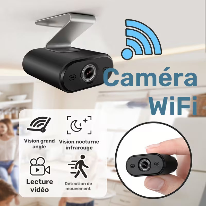 ("Paquet de 2) Caméra de surveillance Wifi sans fil intelligente, Wi-Fi 2.4G