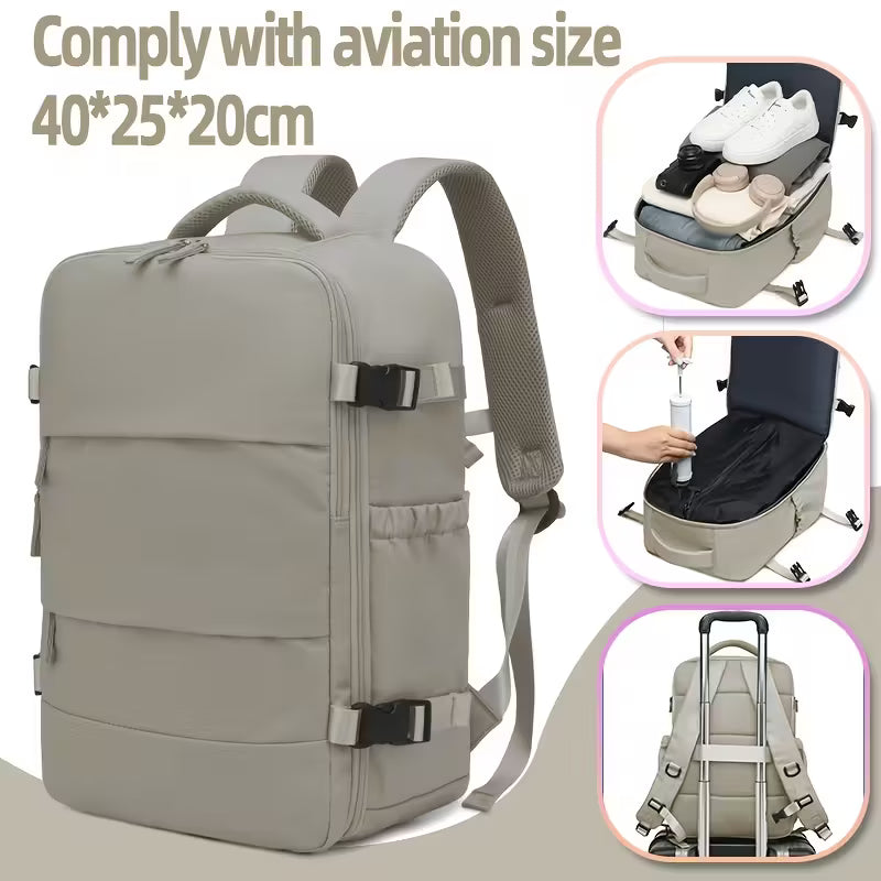Sac à dos de voyage à compression sous vide avec pompe à vide, ensemble combiné.