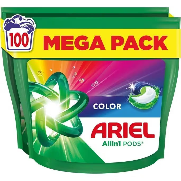 ARIEL Capsules de lessive tout-en-un 100 lavages