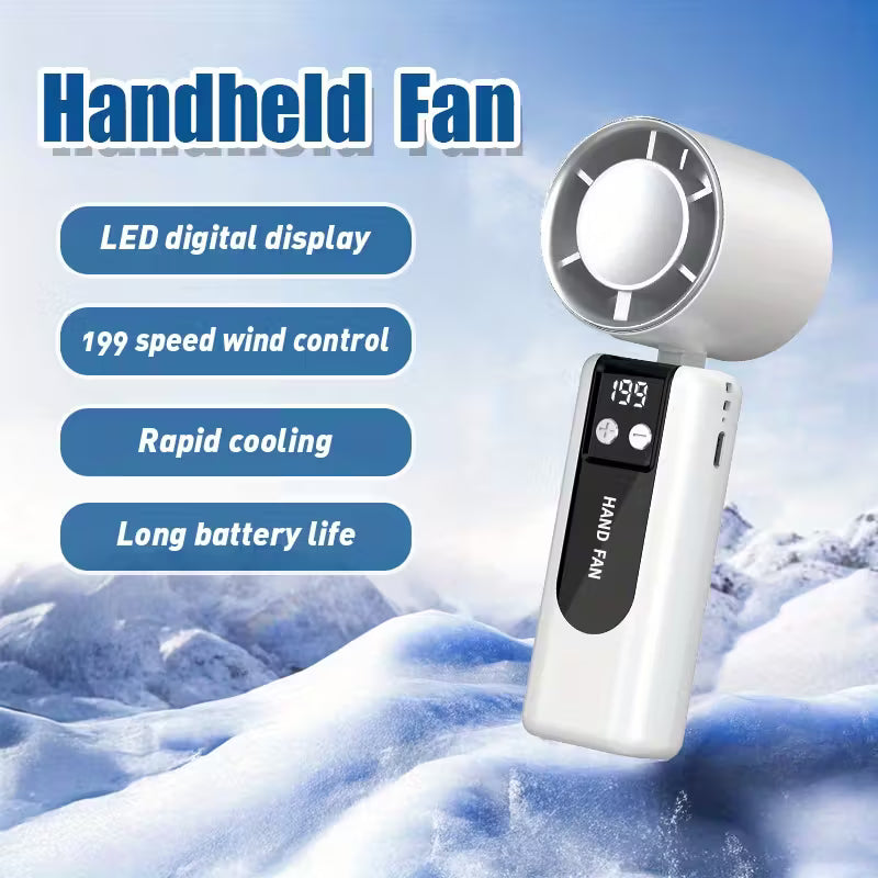 ABUDODO Mini Ventilateur Turbo Portable avec USB