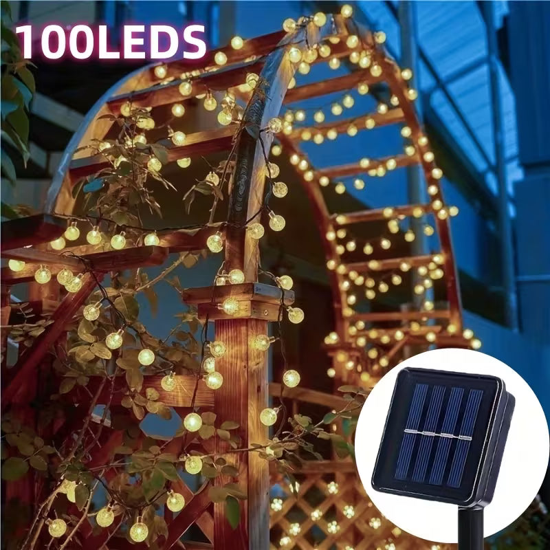 Lumière décorative sphérique d'extérieur, 1 pièce, 16,33 pi/22,9 pi/39,3 pi/45 pi