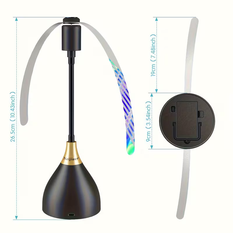 Ensemble de Ventilateurs Anti-Mouches pour Tables