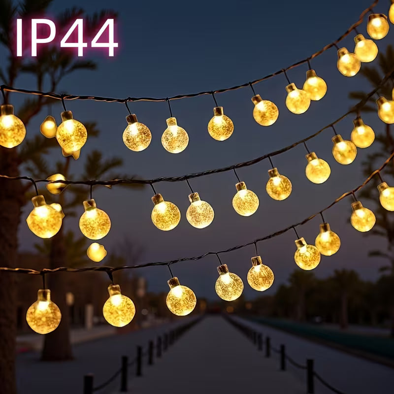 Lumière décorative sphérique d'extérieur, 1 pièce, 16,33 pi/22,9 pi/39,3 pi/45 pi