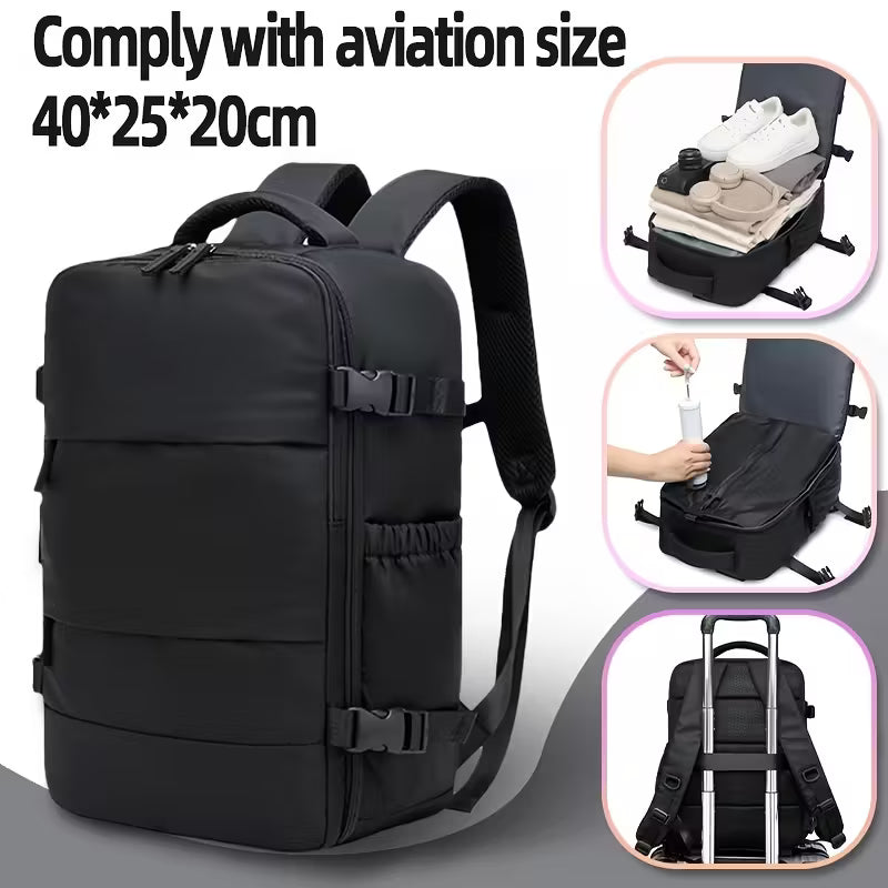 Sac à dos de voyage à compression sous vide avec pompe à vide, ensemble combiné.