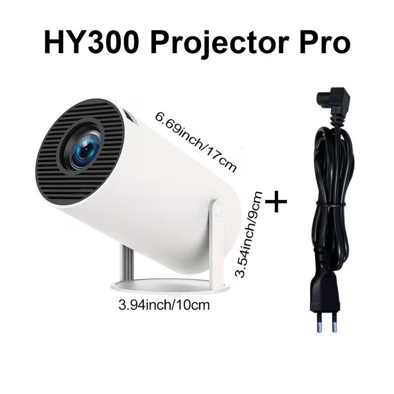 Mini-projecteur amélioré 2026 avec WiFi et Bluetooth, native 1280*720P, supporte 4K, projecteur portable, correction trapézoïdale automatique, rotation à 180 degrés, projecteur intelligent pour la maison et l'extérieur