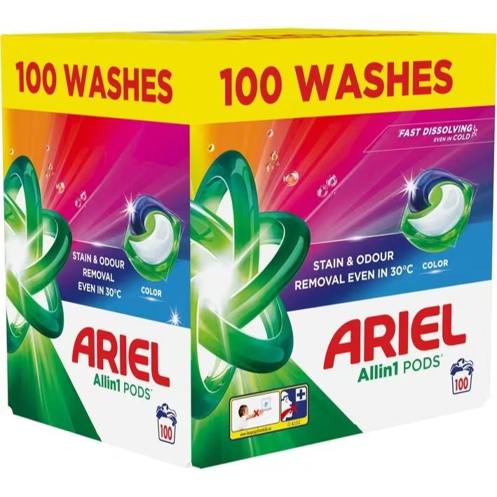 ARIEL Capsules de lessive tout-en-un 100 lavages