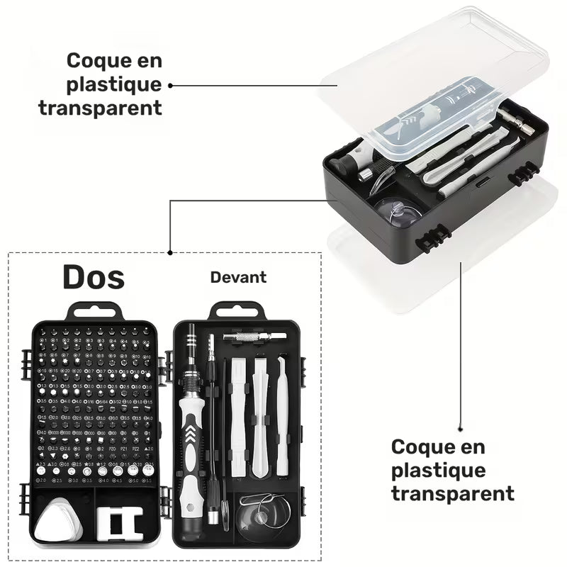 117 en 1 Kit de Tournevis de Précision