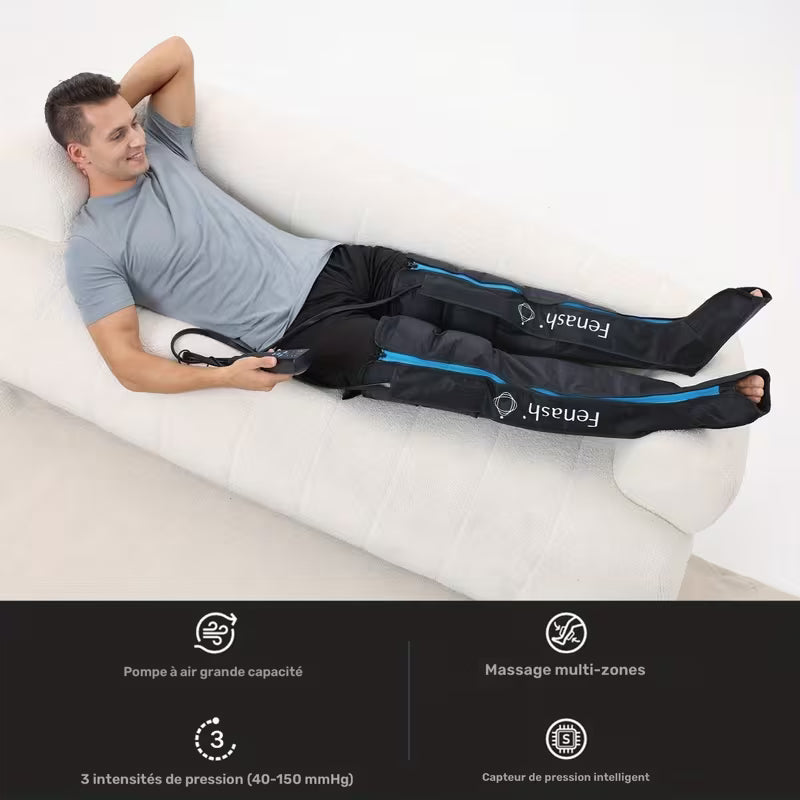 Prises EU 2 Pics Masseur Professionnel Soin Personnel Ajouts Masseurs Équipement de Massage Professionnel, Système de Masseur Complet avec Technologie de Compression Dynamique, Pétrissage et Pressage Profond, Cadeau de Noël pour Papa Maman et Amoureux