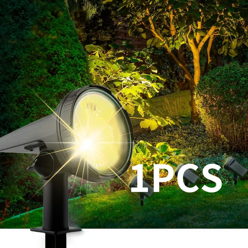 Projecteur Solaire d'Extérieur, 55 LED, 3 Modes, Éclairage Paysager de Décoration de Noël, Lampes Solaires d'Allée - Convient pour Décorations de Jardin de Fêtes, Projecteurs Solaires