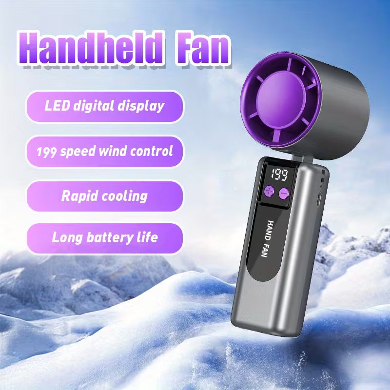 ABUDODO Mini Ventilateur Turbo Portable avec USB
