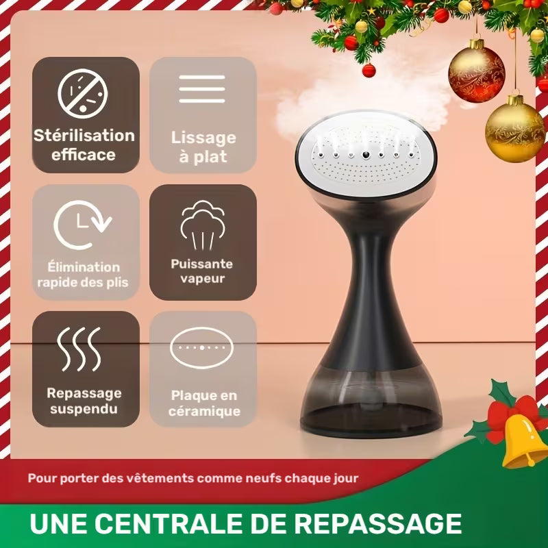 Defroisseur vapeur 1500W avec Réservoir d'eau amovible de 300 ml