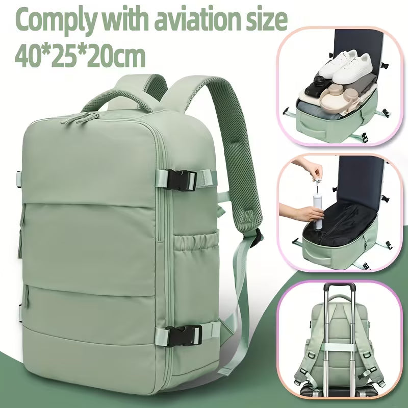 Sac à dos de voyage à compression sous vide avec pompe à vide, ensemble combiné.